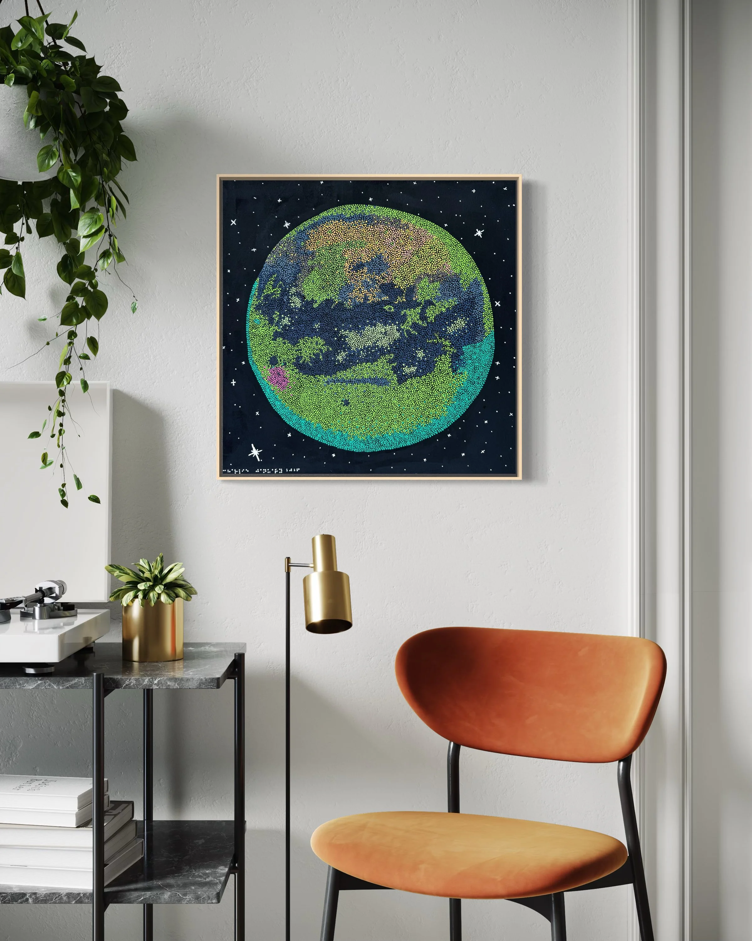 Titan in the Infrared | Original Painting