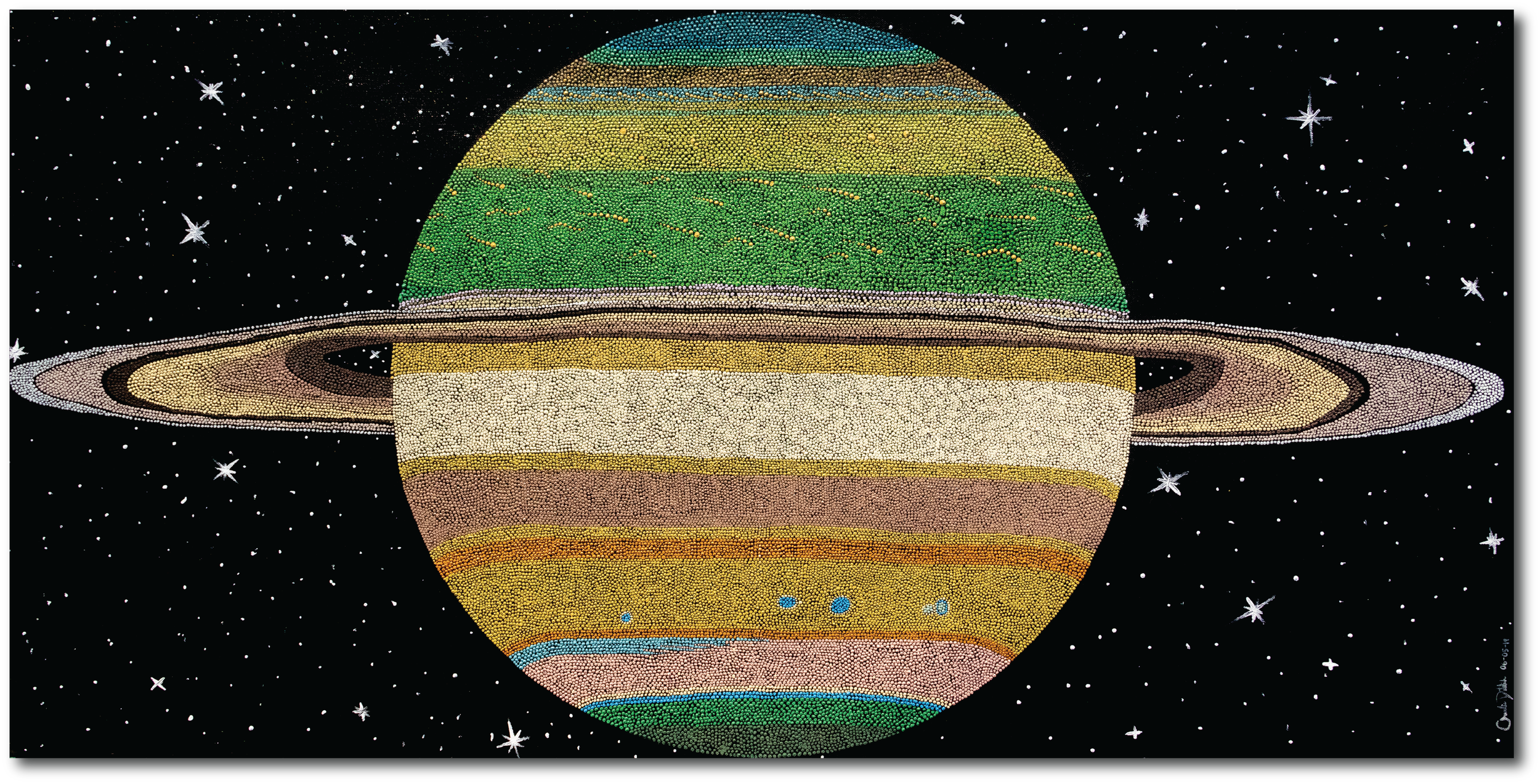 Saturn | 48" x 24" | Acrylic on Canvas | 2019