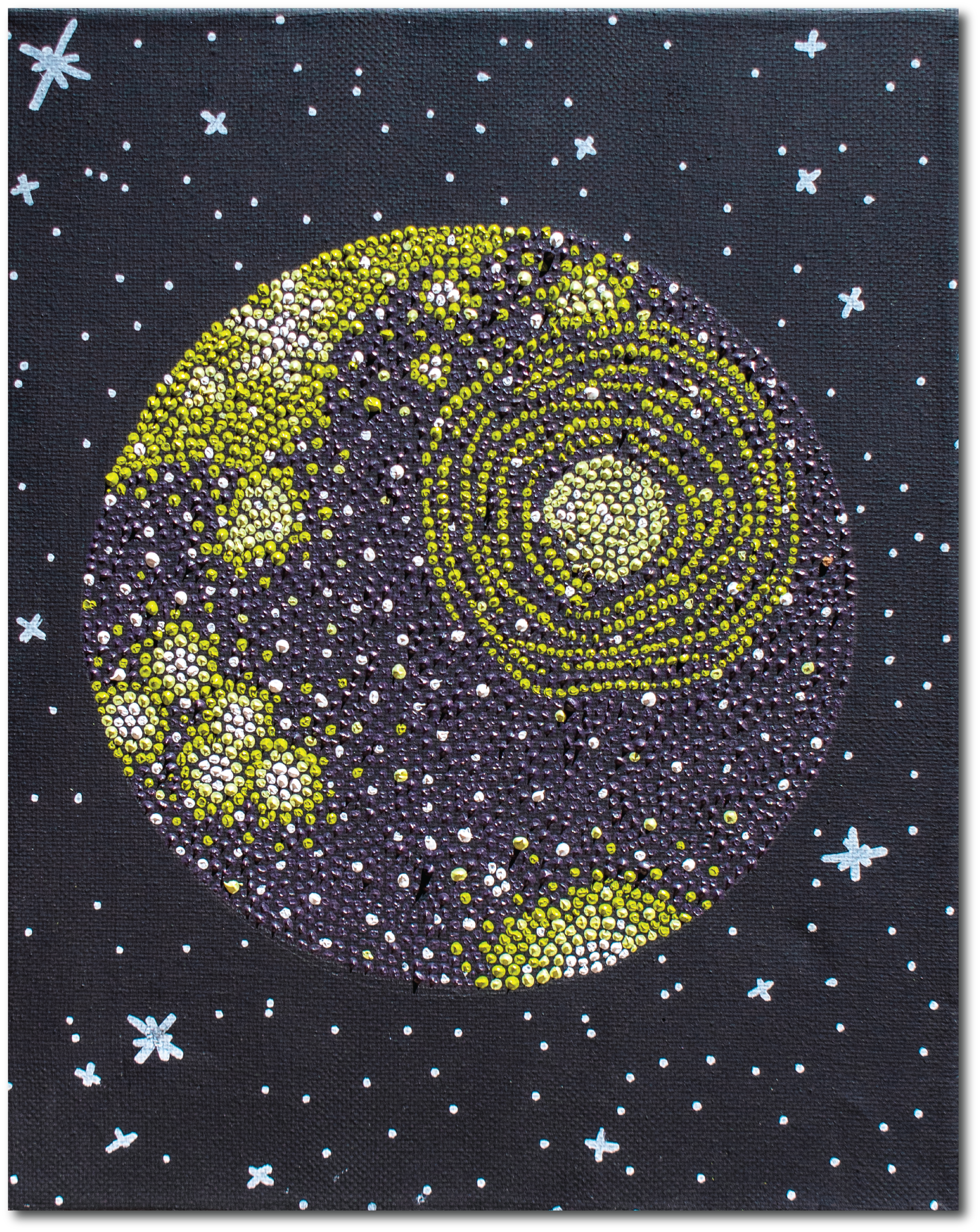 Callisto | 8.5" x 11" | Acrylic on Canvas | 2025