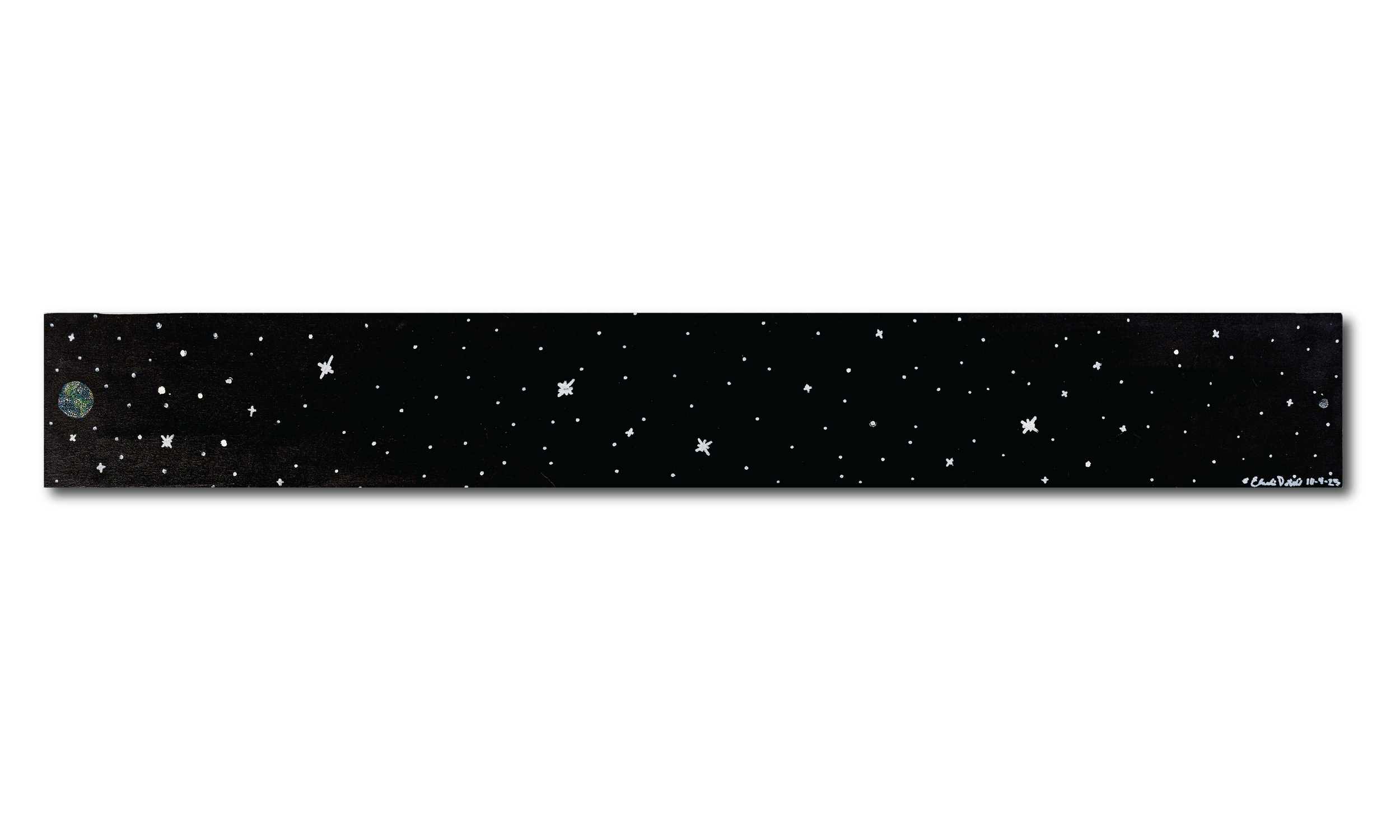 Nearest Neighbor | 36" x 5" | Acrylic on Canvas | 2025