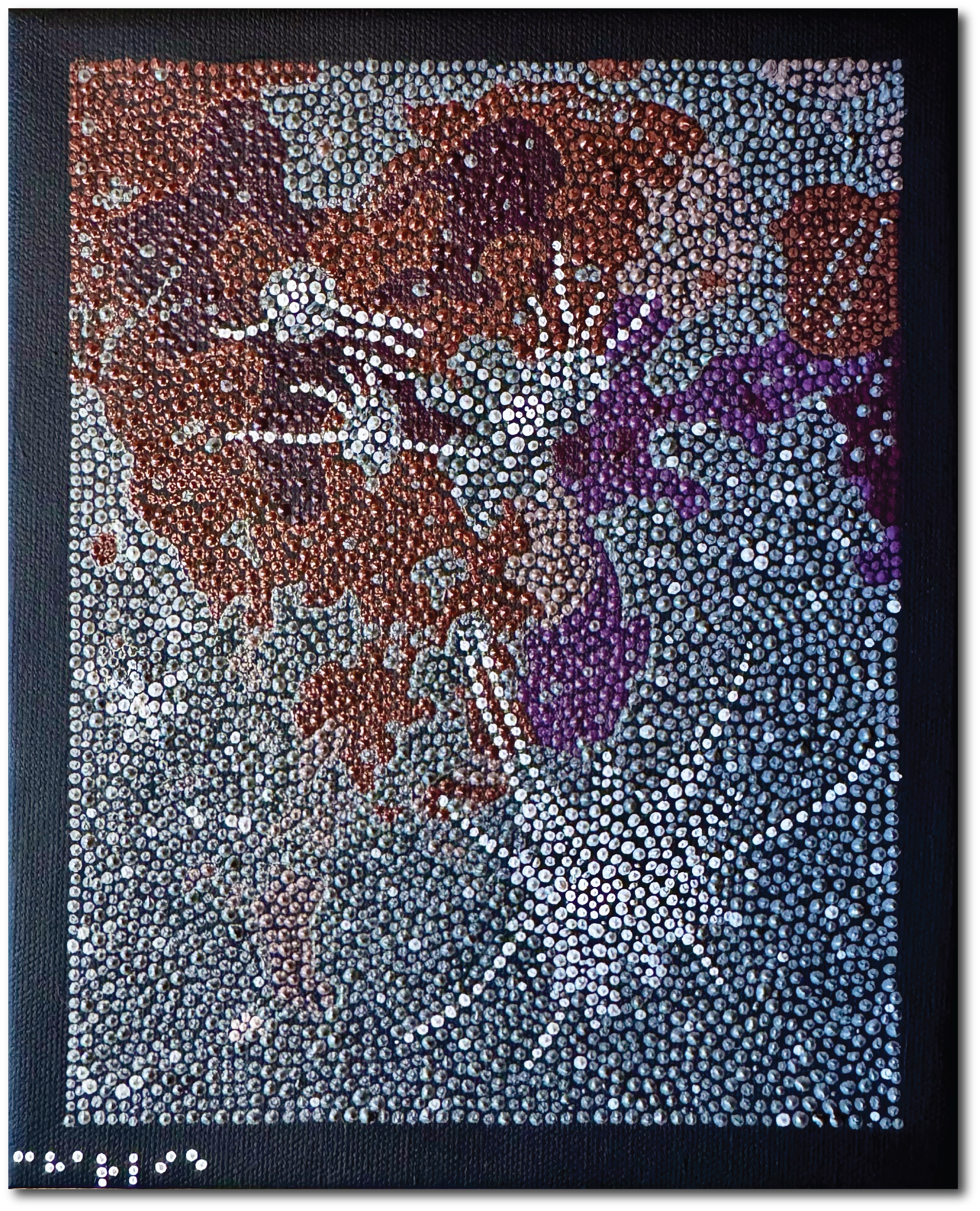 Bright Lunar Craters | 8" x 10" | Acrylic on Canvas | 2026