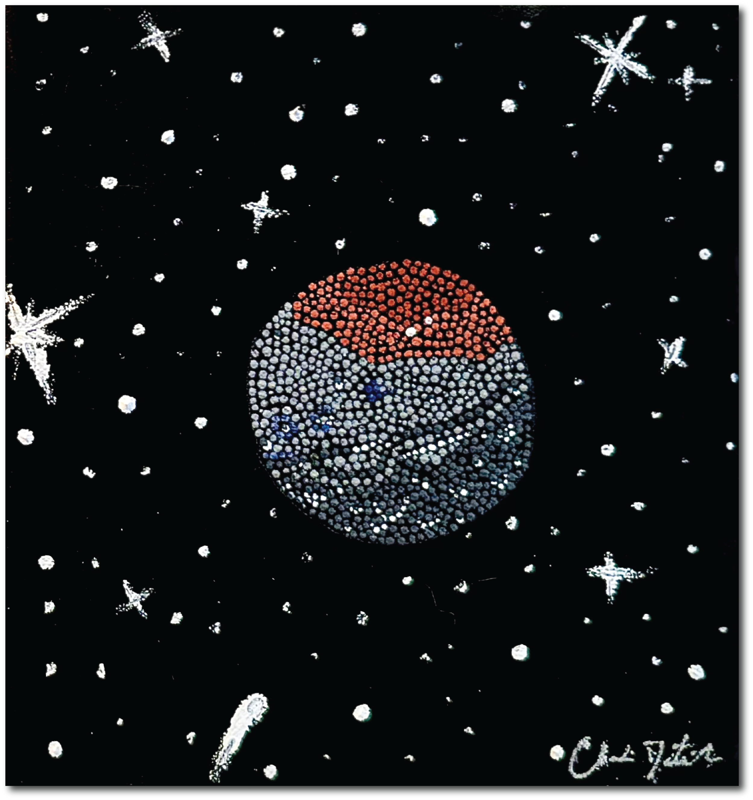 Charon | 6" x 6.5" | Acrylic on Canvas | 2024