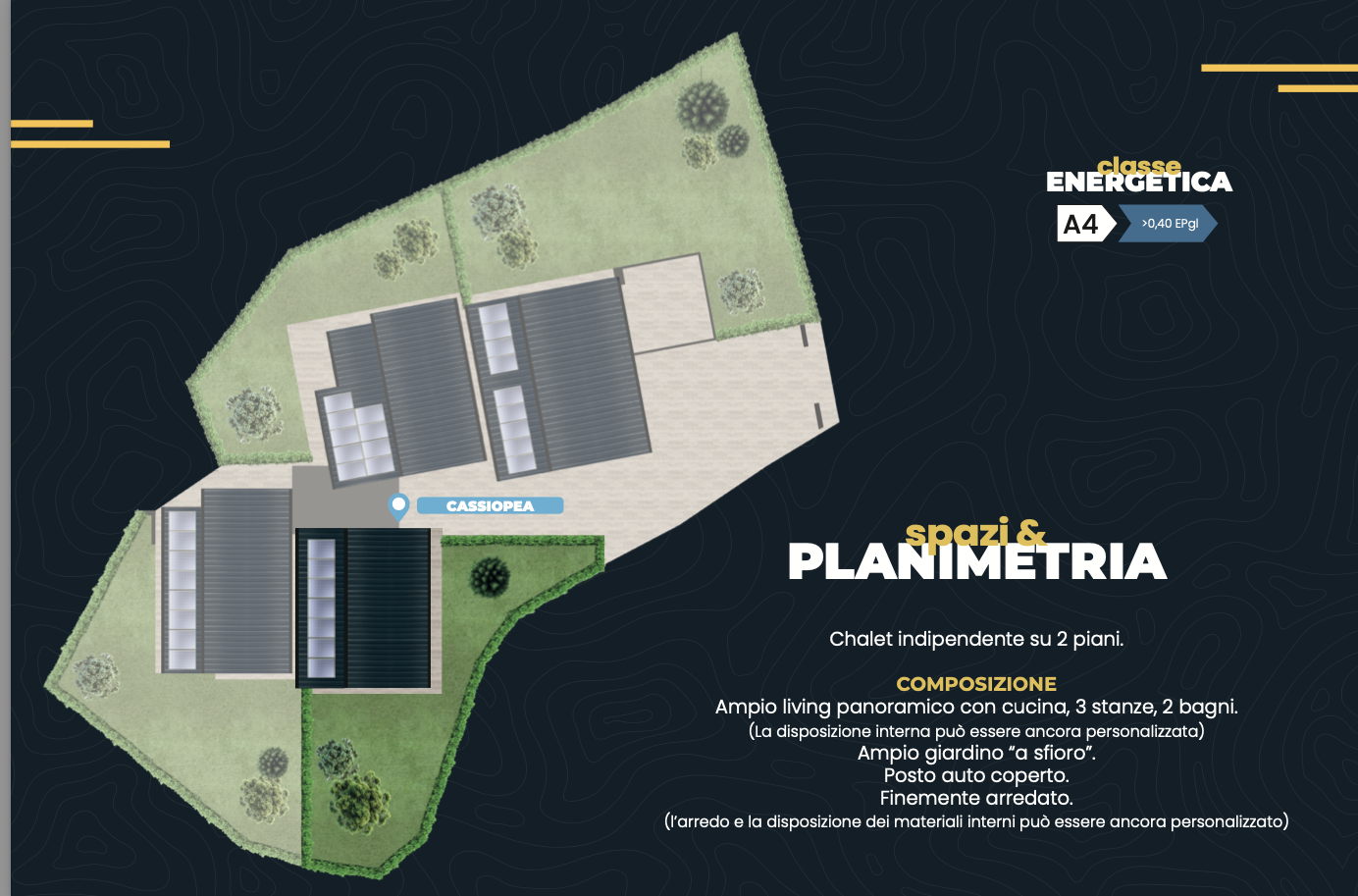 PLANIMETRIE CHALET CASSIOPEA