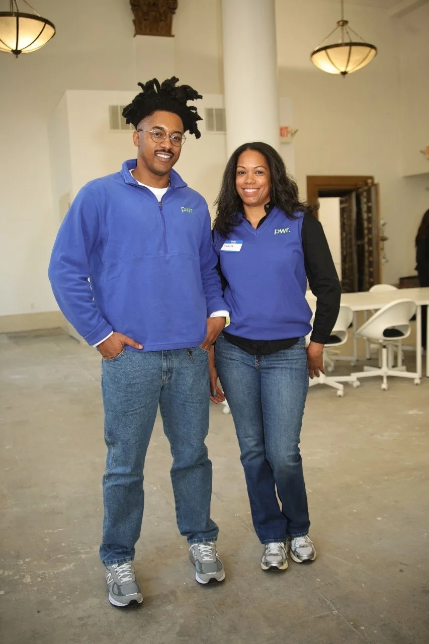 Team photo of Power Partners owners Celeste Banks and Jhamar Youngblood, who help businesses, nonprofits, and community organizations secure funding, respond to RFPs, improve communications, and build stronger partnerships.