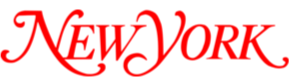 Logo of New York in red stylized text.
