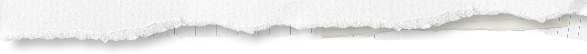 The image shows torn paper edges revealing a dark background underneath.