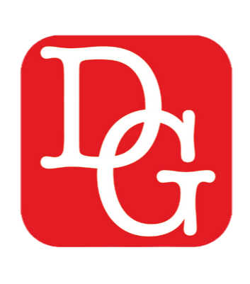Red square logo with white overlapping letters D, D, and G.