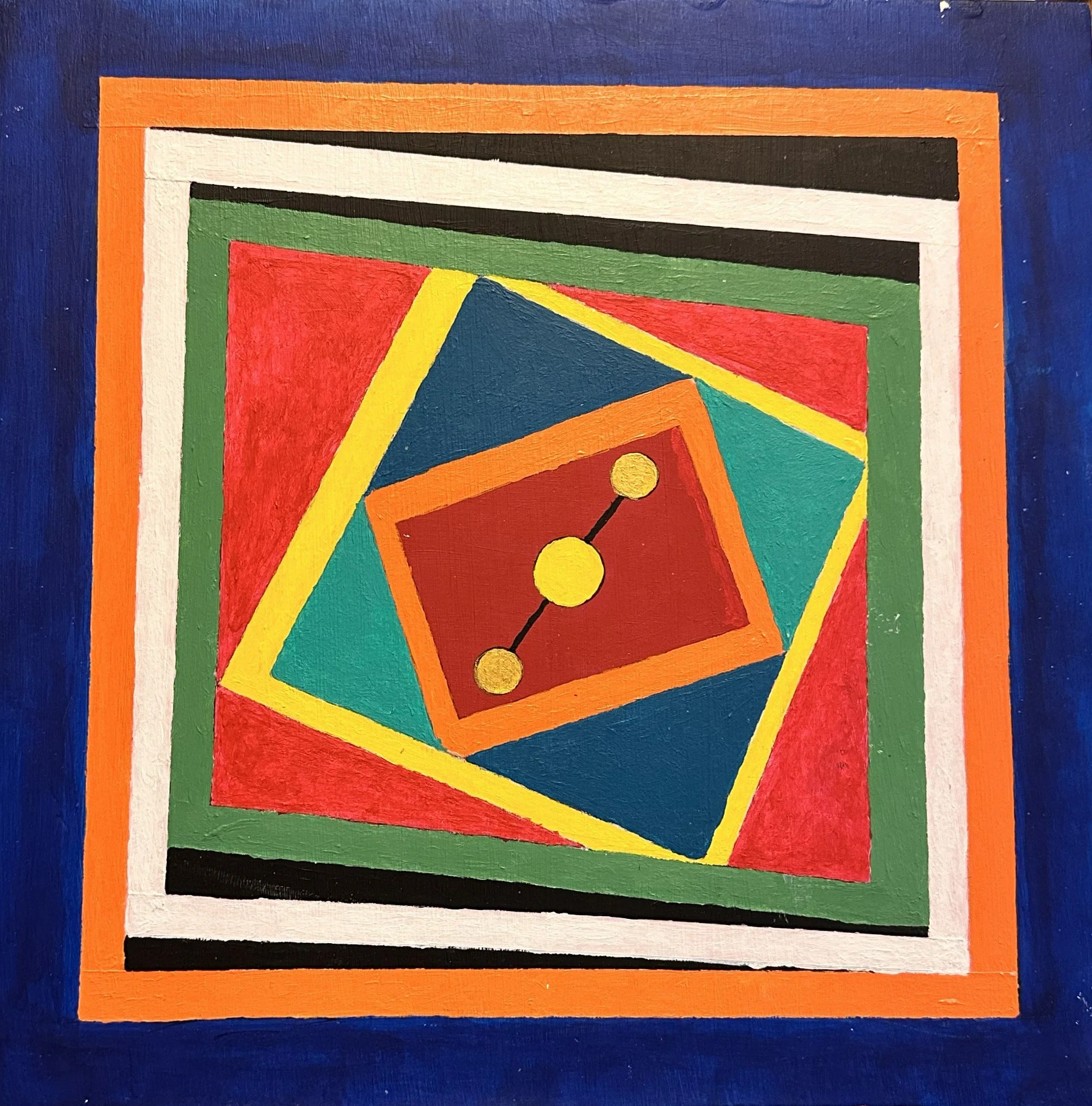 Vibrant Geometric Abstract Art Print