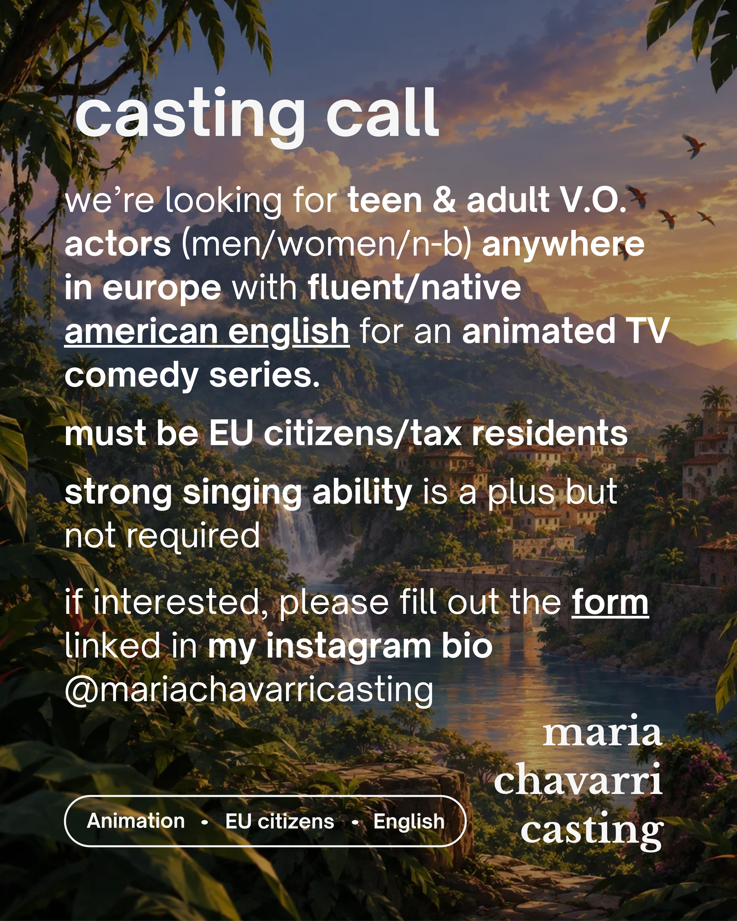 Voice Over actors in the European Union!