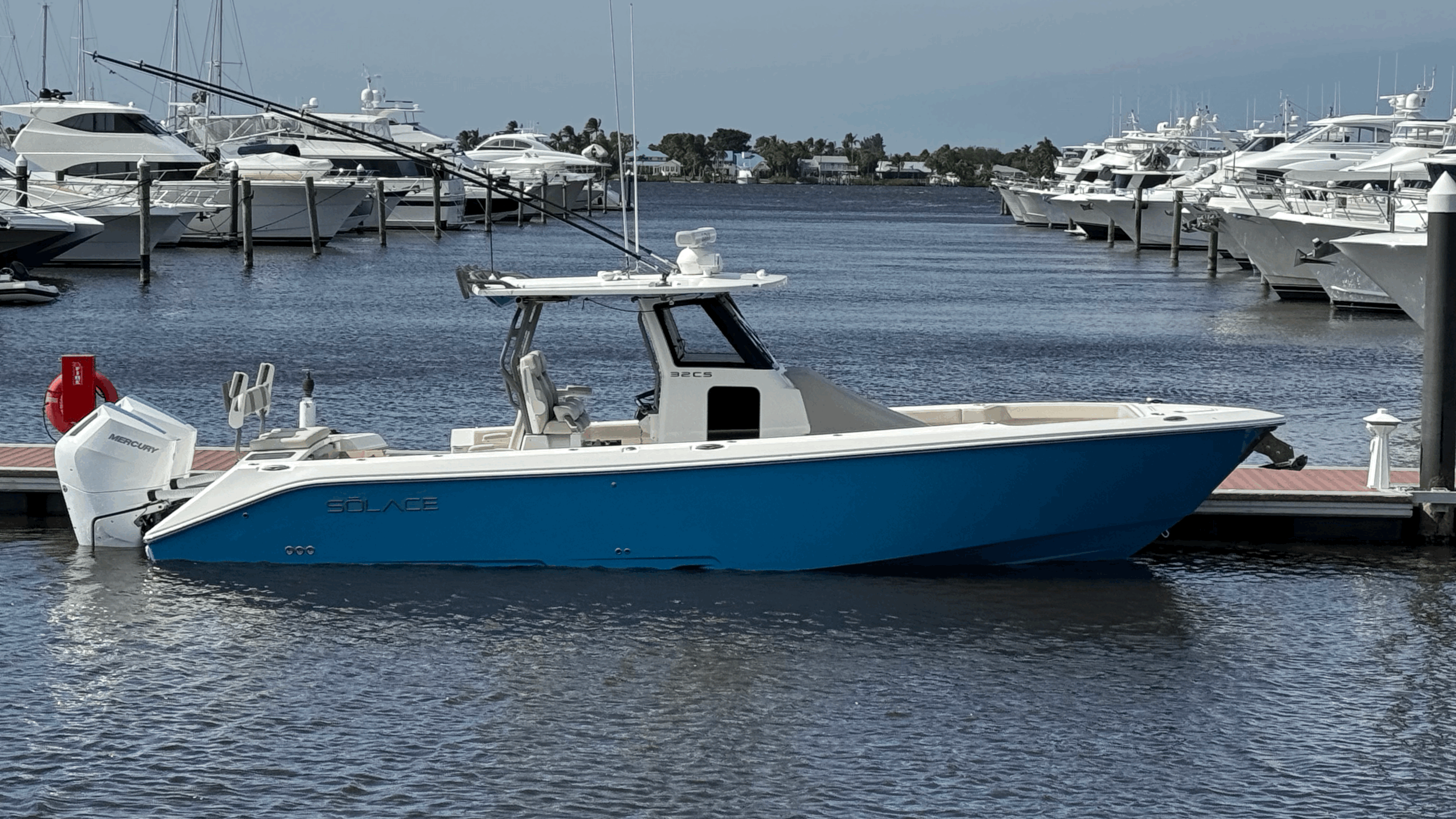 Added Range and Faster Speeds with Sharrow X10 Props on this SŌLACE 32 CS with Twin Mercury 400 HP V10s 