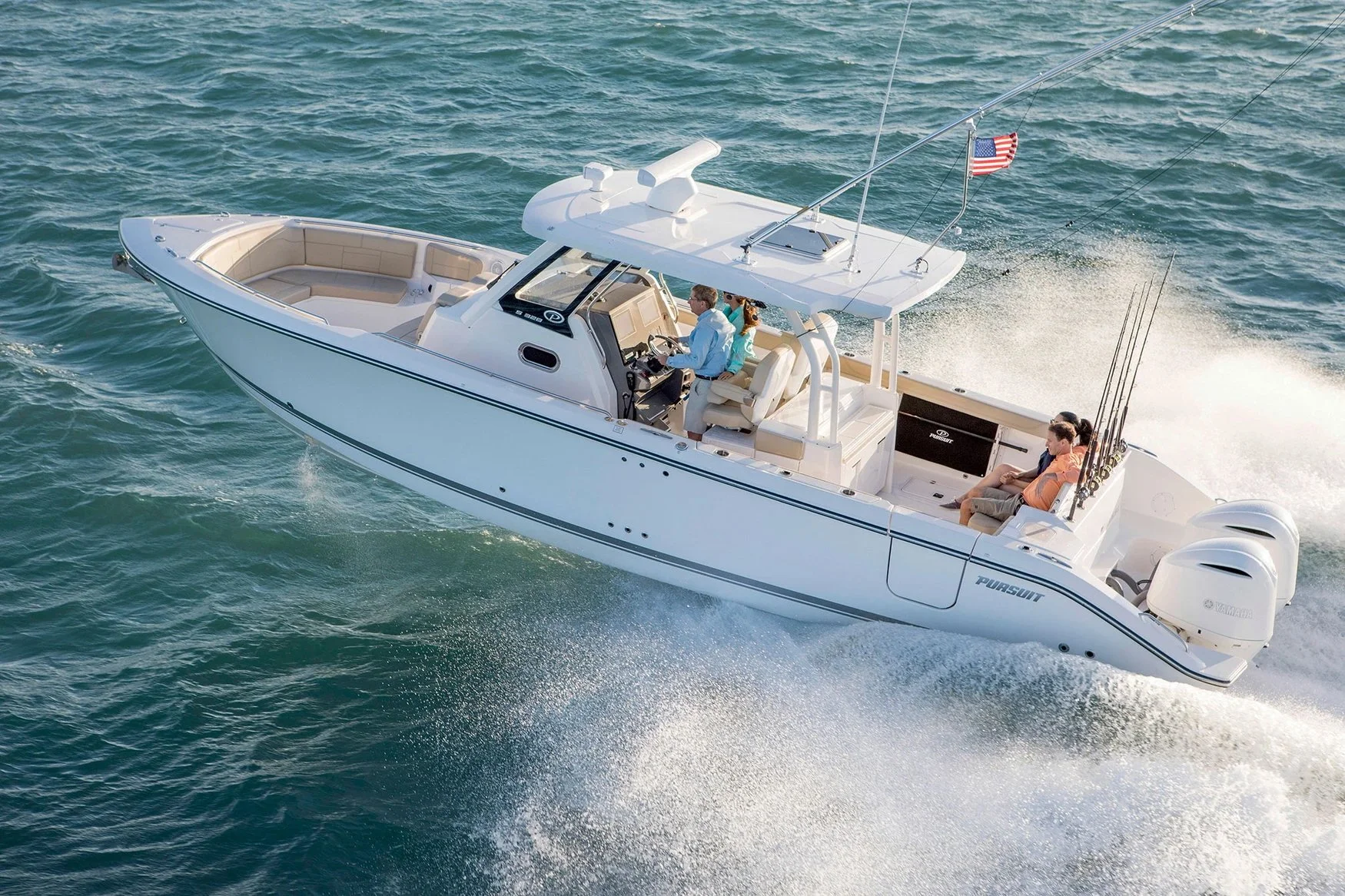 EXTENDED RANGE FOR OFFSHORE FISHING on Pursuit S 328 with Twin Yamaha 300 hp