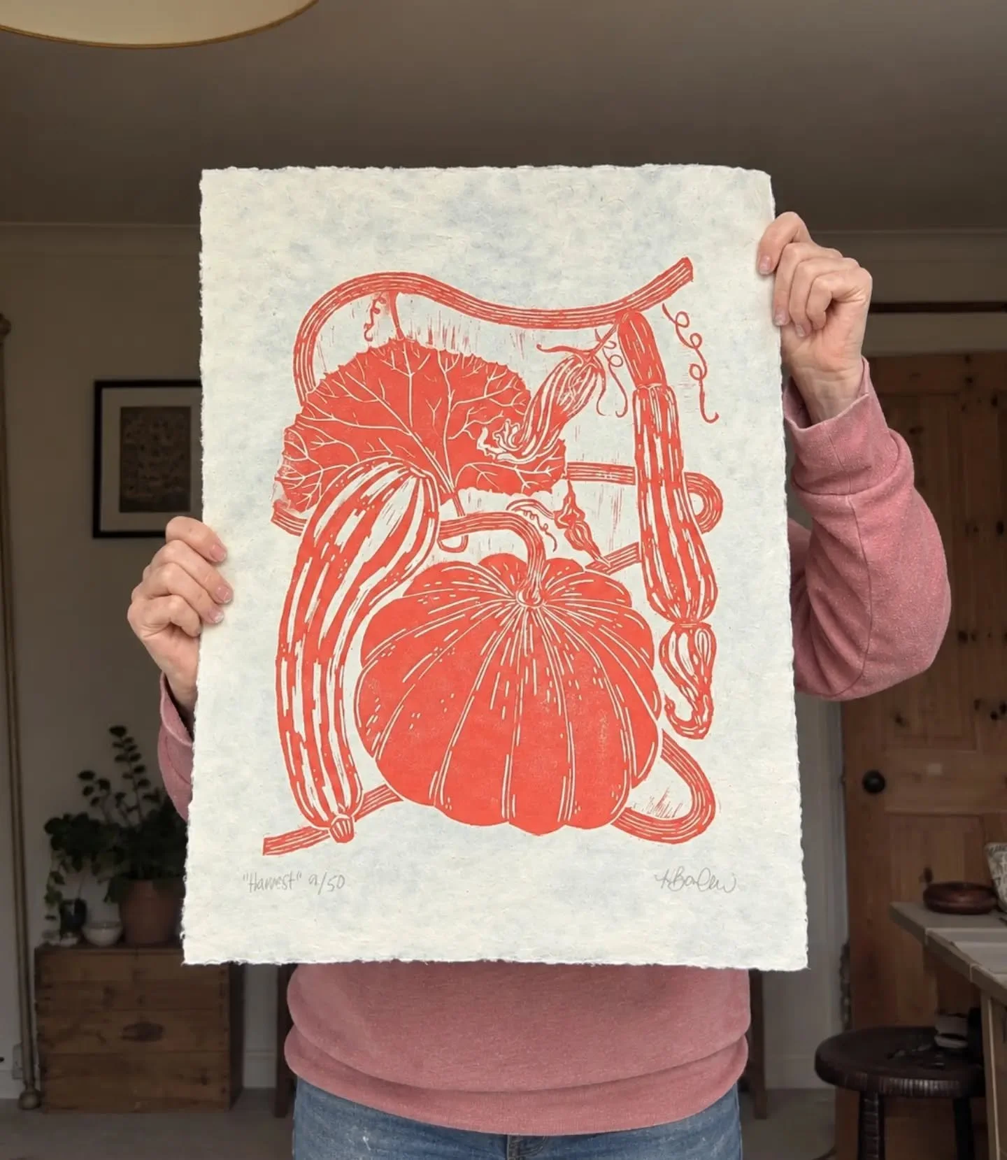 Very seasonal, very big, and very much available to buy on my website now 🎃

Grab one of these lovely big prints for yourself, or an early Christmas pressies for someone ✨

Link in image will take you right to my website 🙌🏾

#linoprint #bigprint #