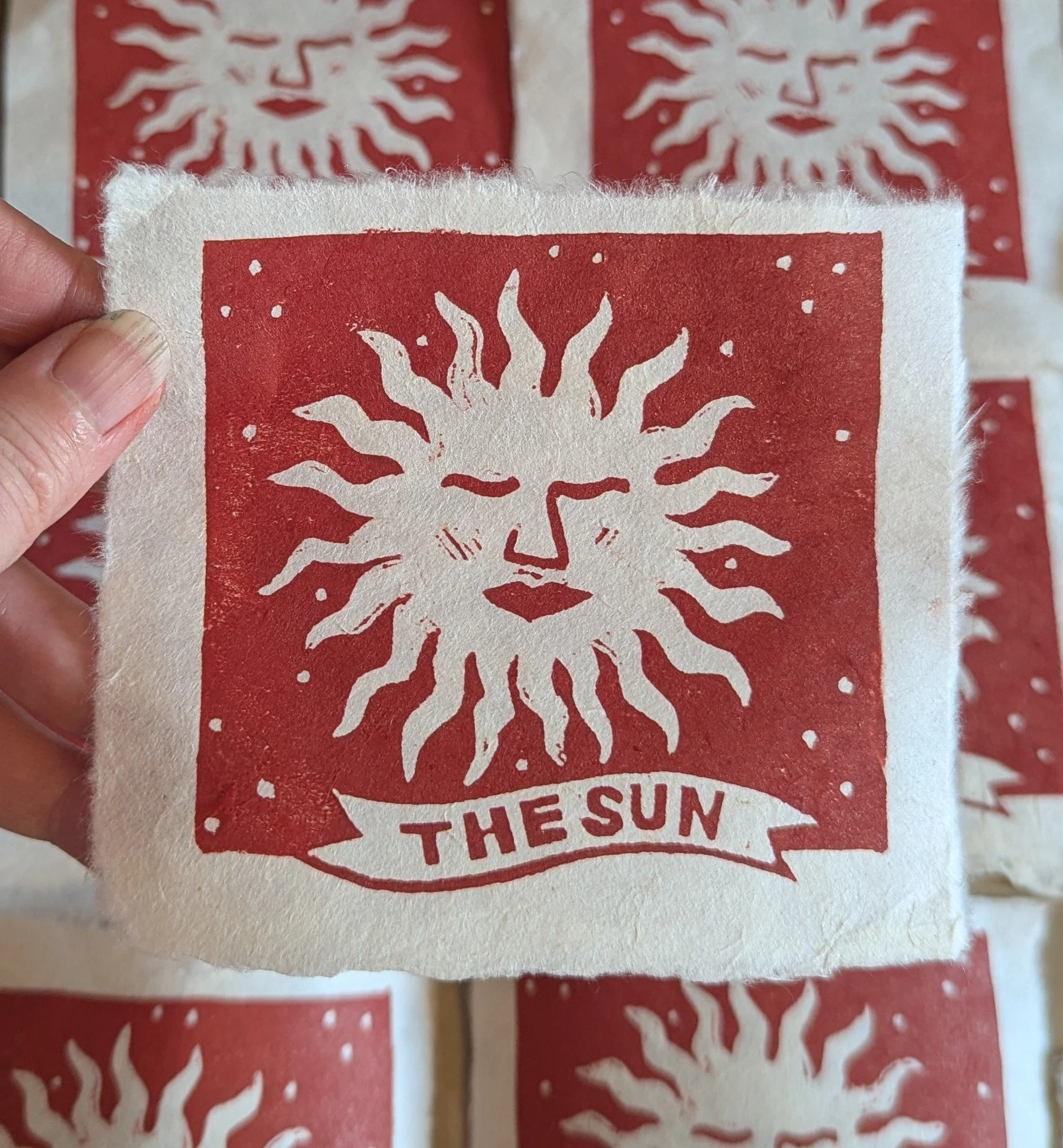 Mini Sun Tarot - Red