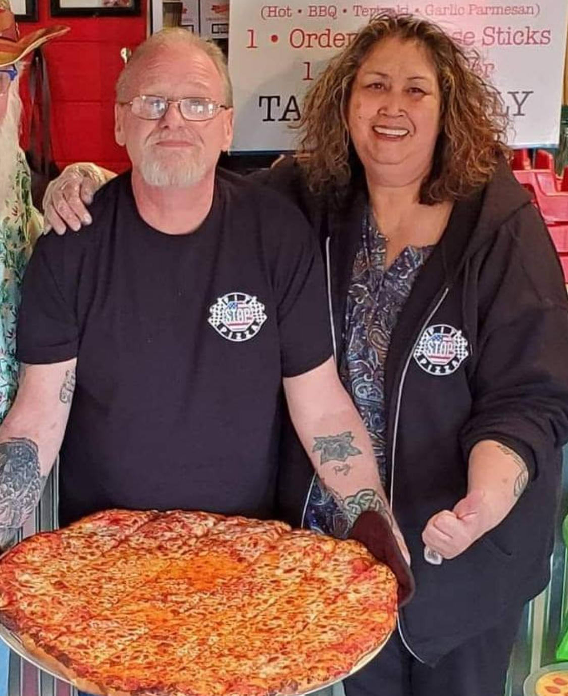 Pat & Jim Dailey, owners of Pit Stop Pizza