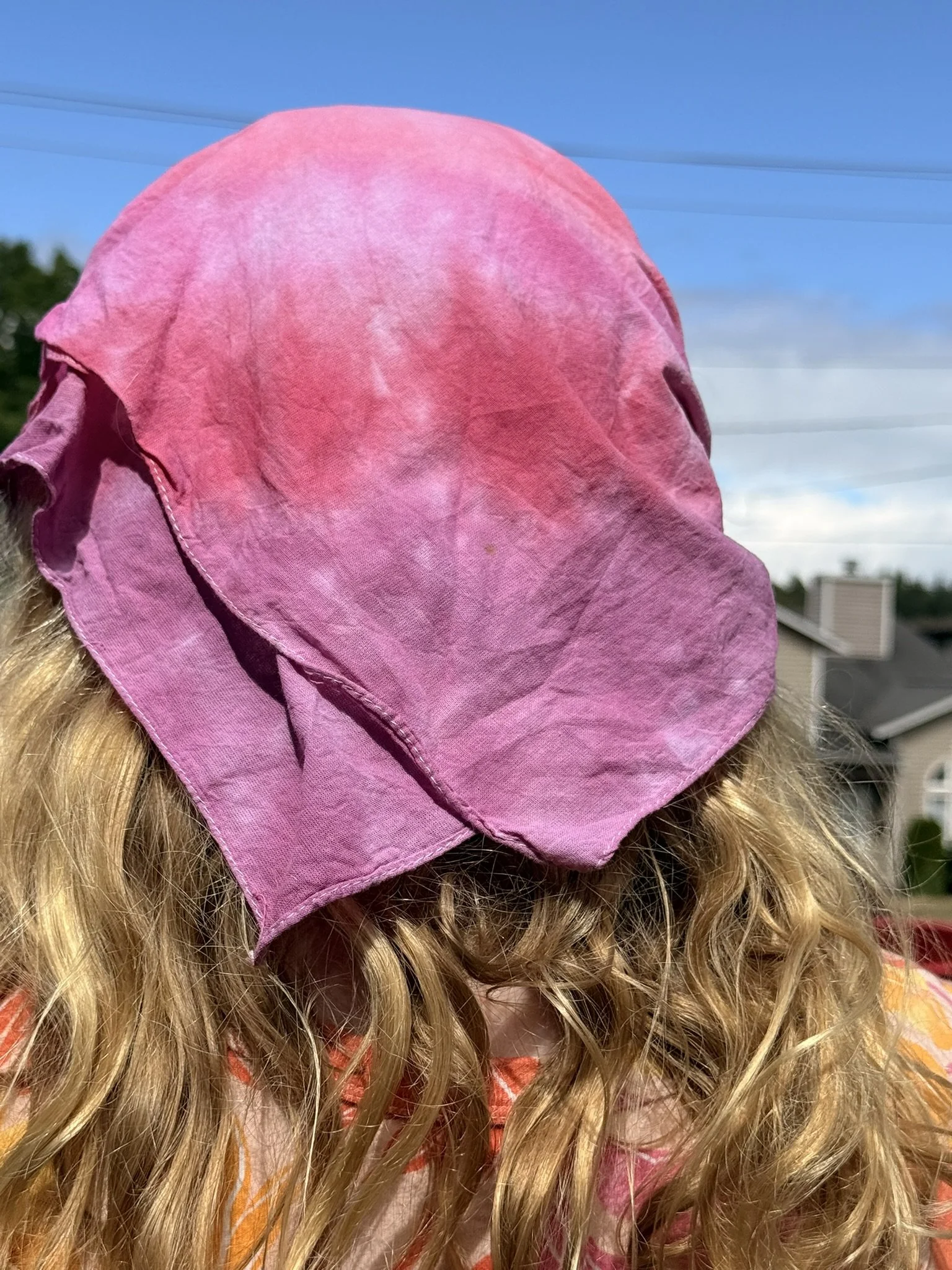 Pink heart bandanna