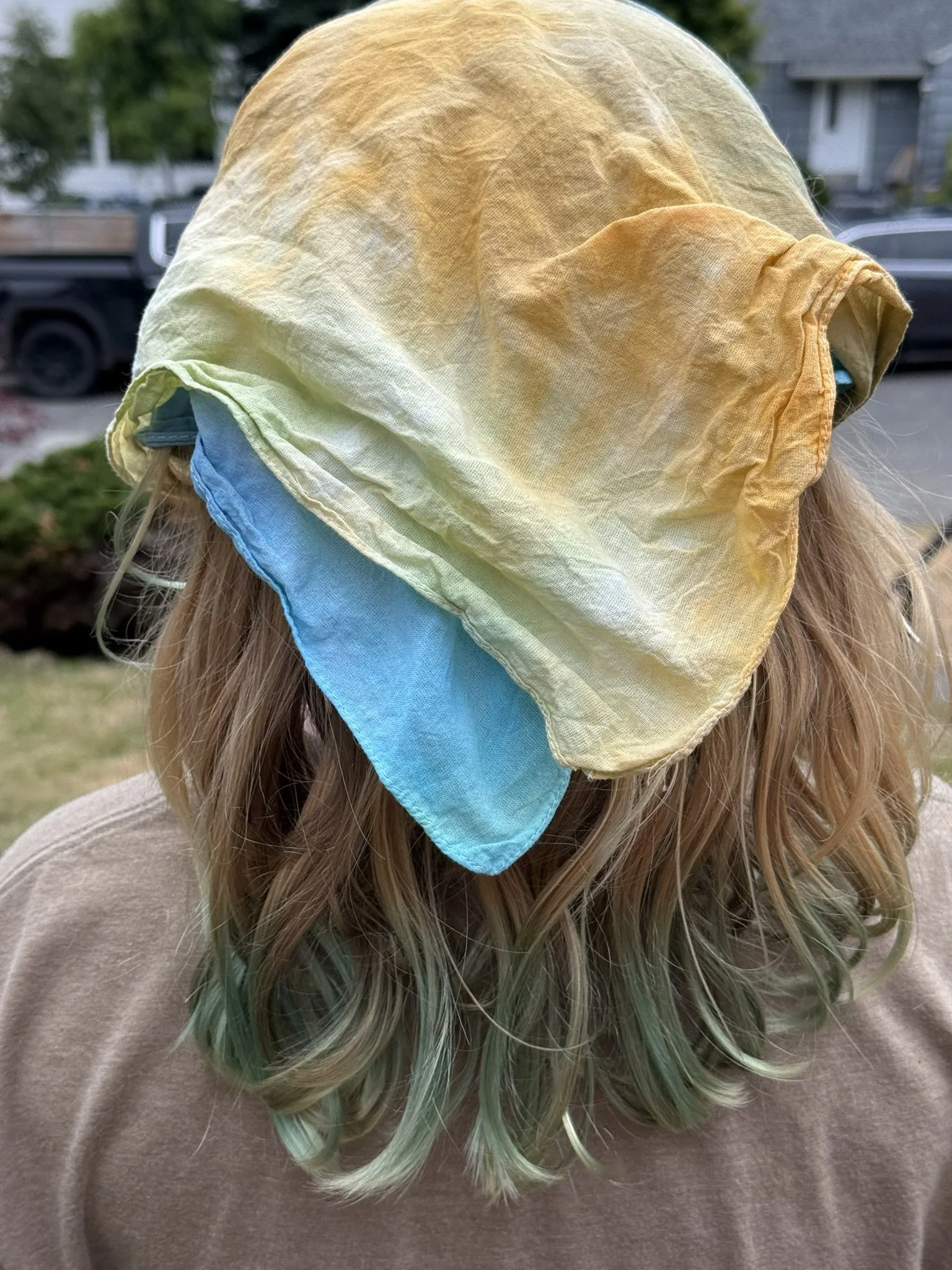 beach stripe bandanna