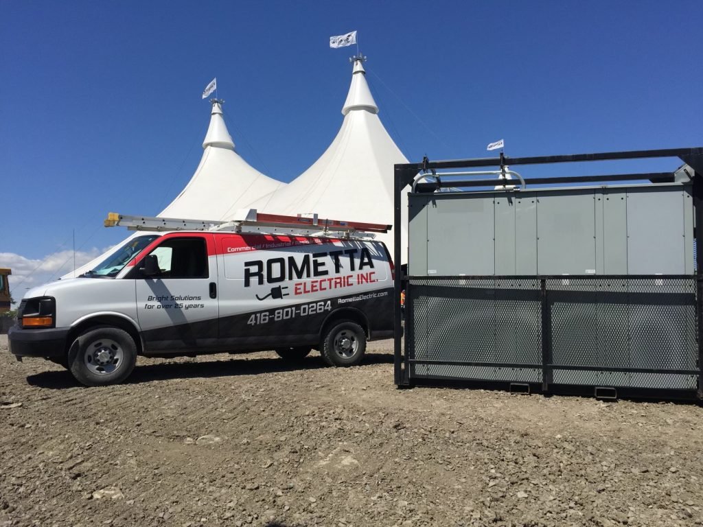 Rometta Electric truck on jobsite