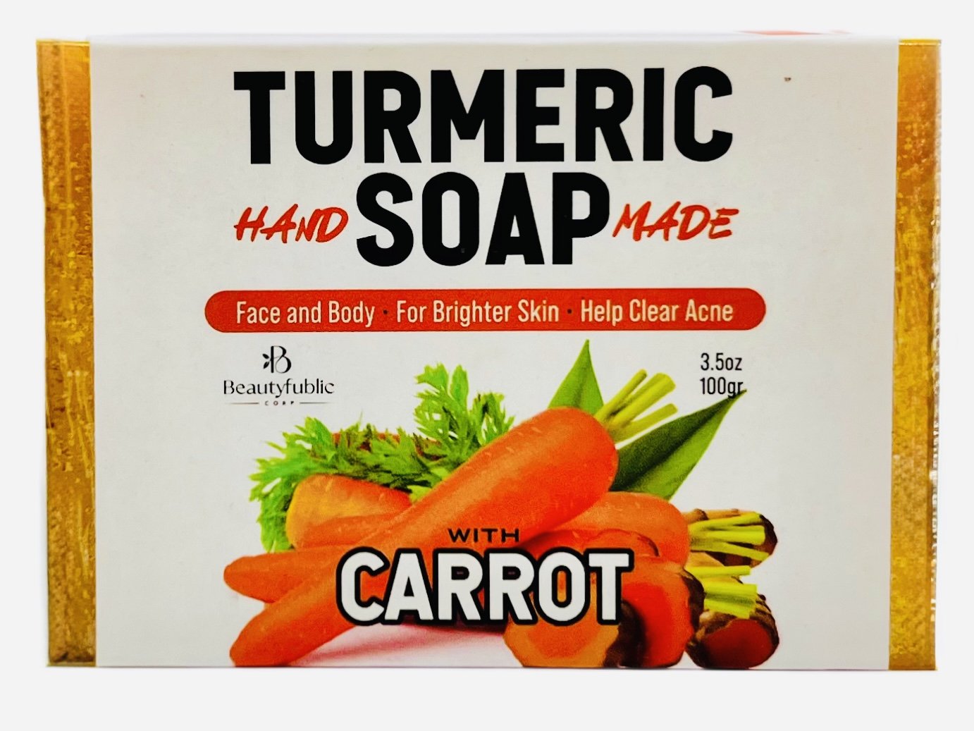 Beautyfublic Turmeric Soap [Carrot]
