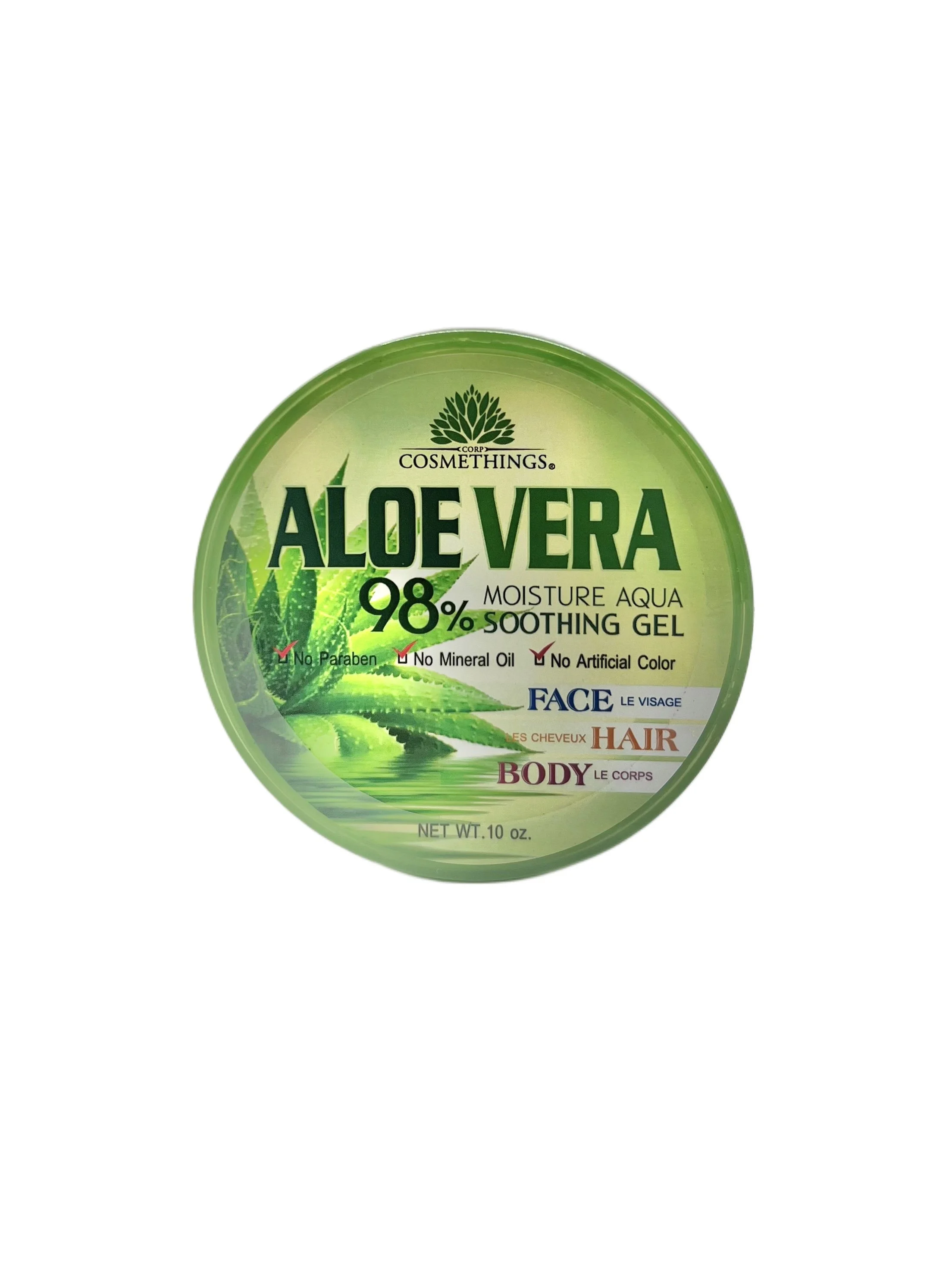 Cosmethings Aloe Vera Gel 98% – Skin, Scalp & Hair Moisturizer 10 oz