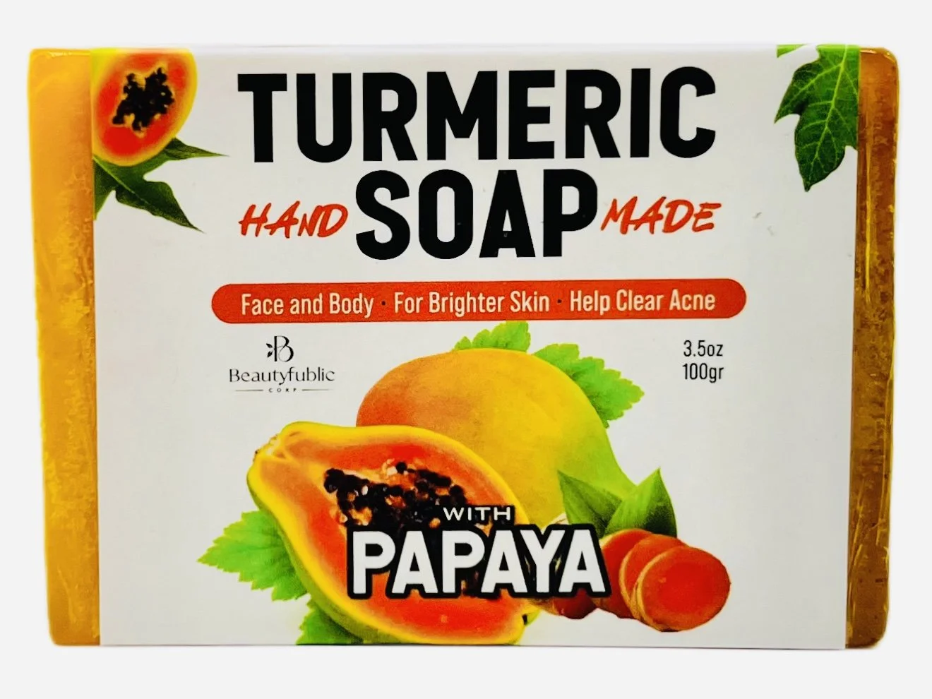 Beautyfublic Turmeric Soap [Papaya]