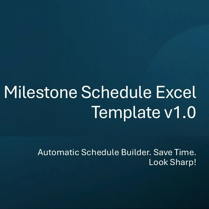 Excel Milestone Schedule Template