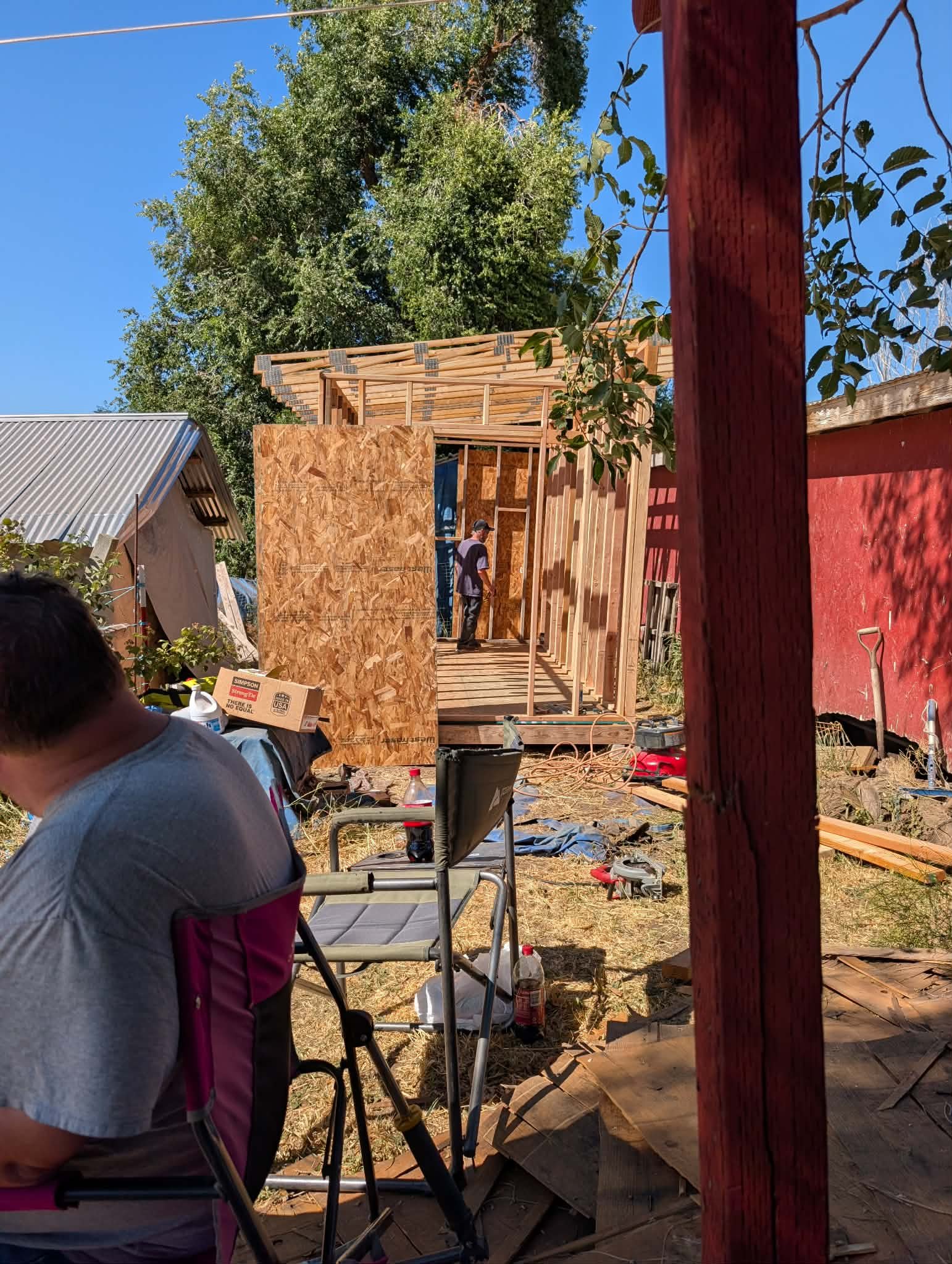 Helping Build a She Shed 