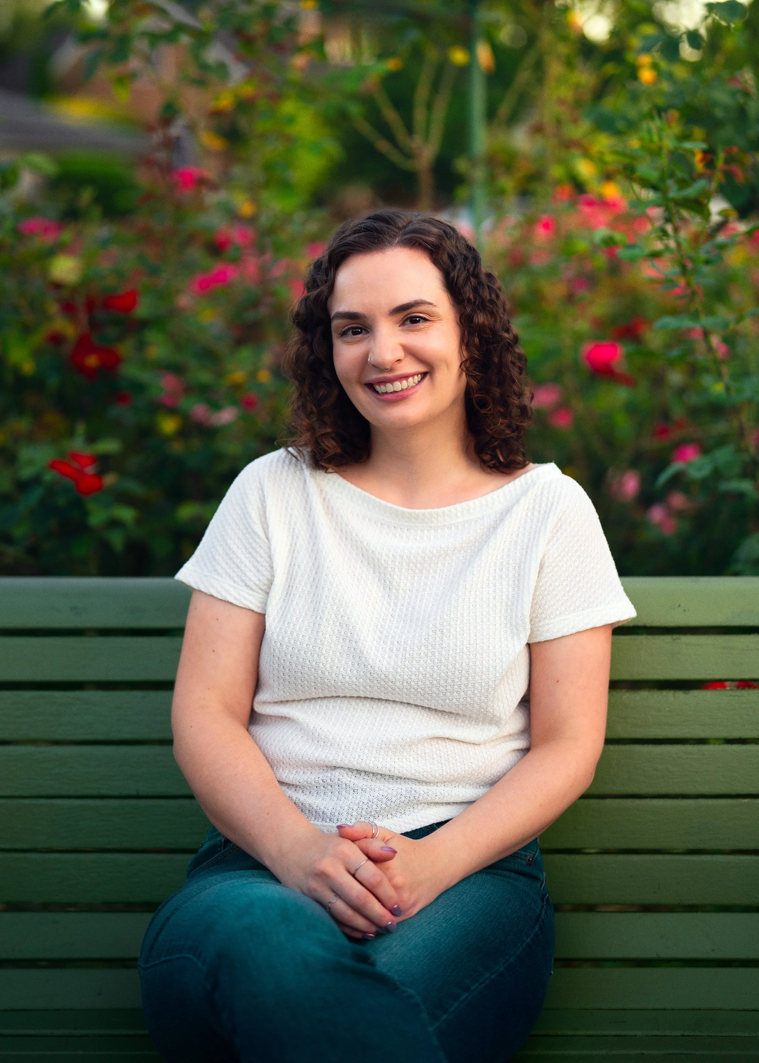 Headshot of Cassie Flowers, registered dietitian specializing in eating disorders