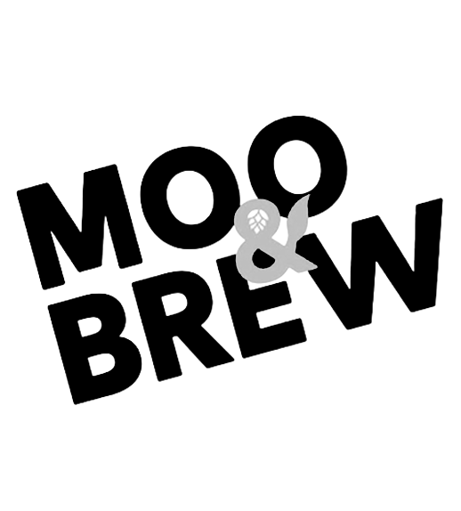 Mont and Brew logo with stylized text and a hop cone illustration.