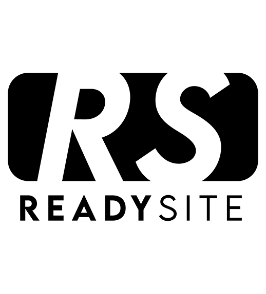 Black and white line drawing of a person sitting at a desk, working on a computer with a coffee mug nearby.