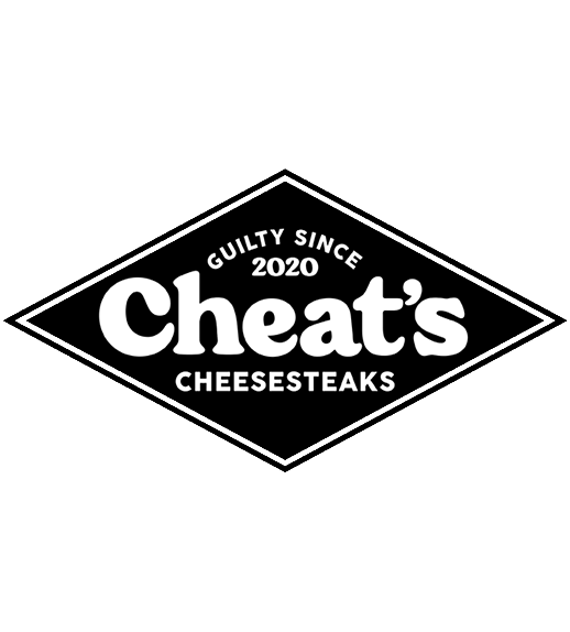 Logo for Cheat's Cheesesteaks, established 2020, with the slogan "Guilty Since 2020"