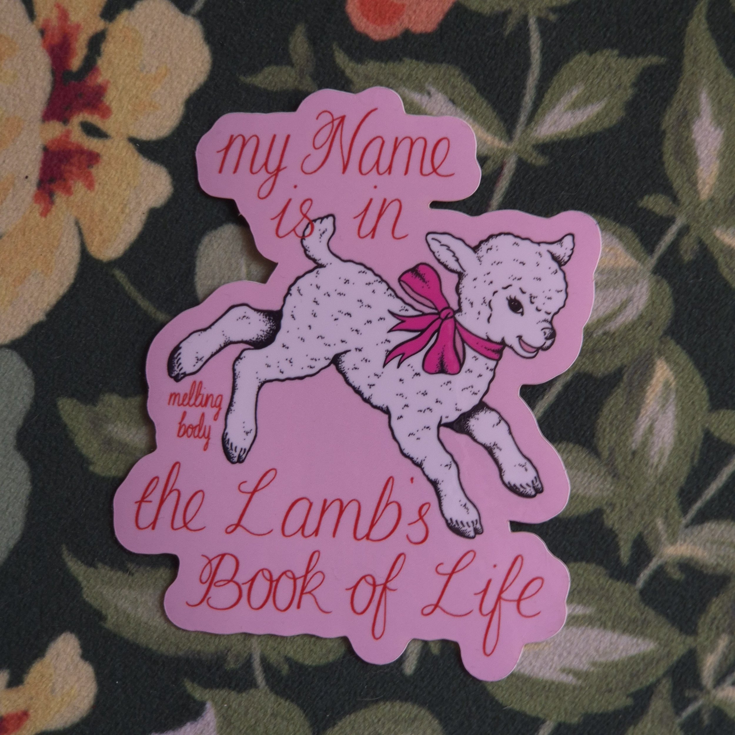 Lamb's Book of Life Sticker