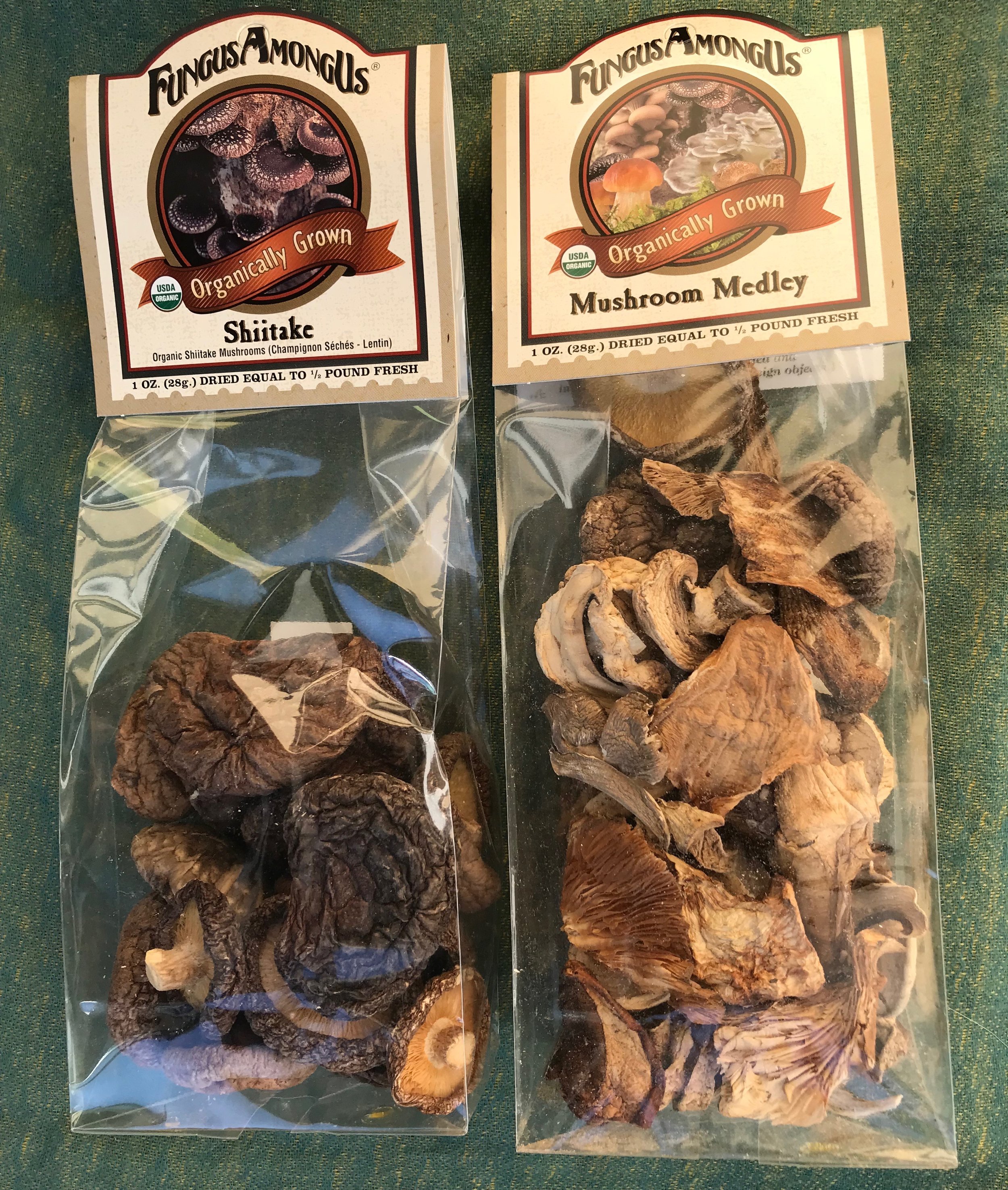 Dried Organic Mushrooms