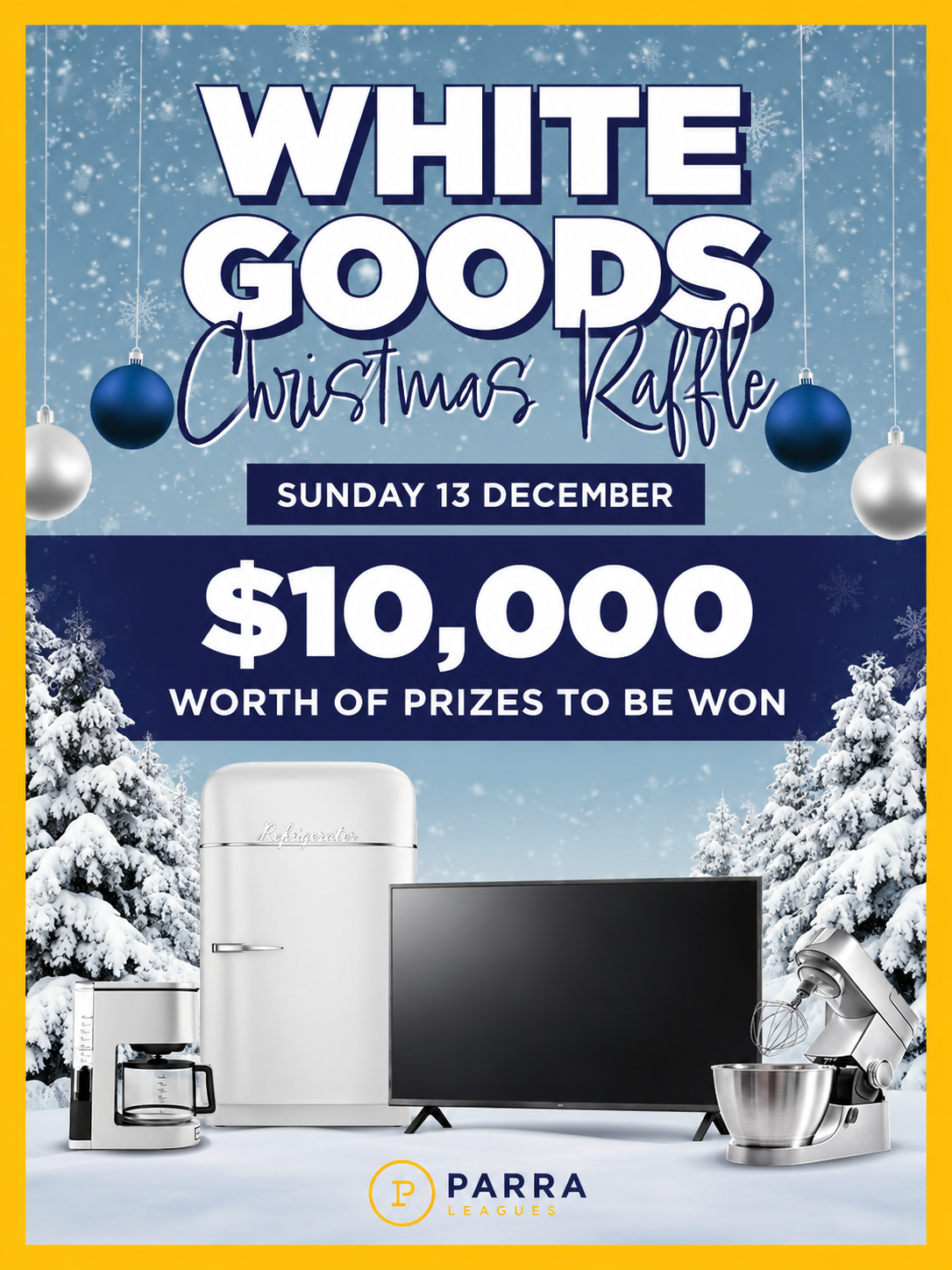  Christmas White Goods Raffle