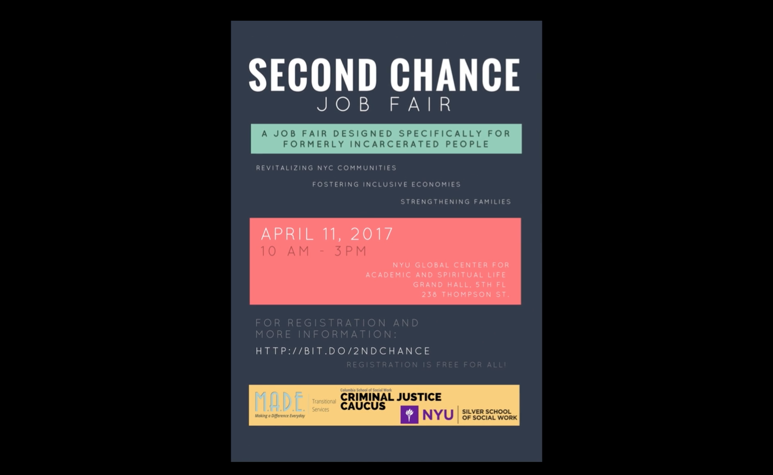 2nd Chance Career Fair Promo