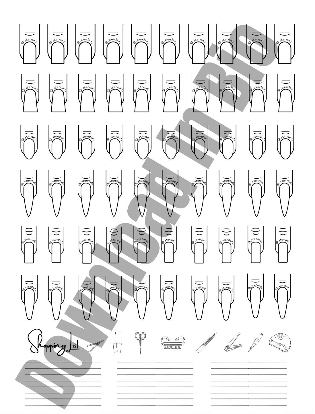 The Nail Design Sheet