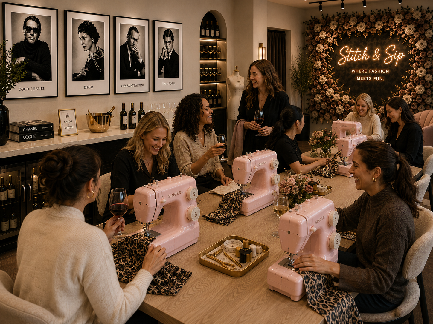 Private event sewing experiences in Henderson and Las Vegas