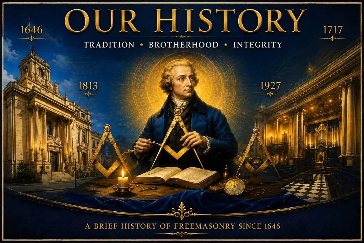 Our History Banner showing Tradition, Brotherhood and Integrity since 1646