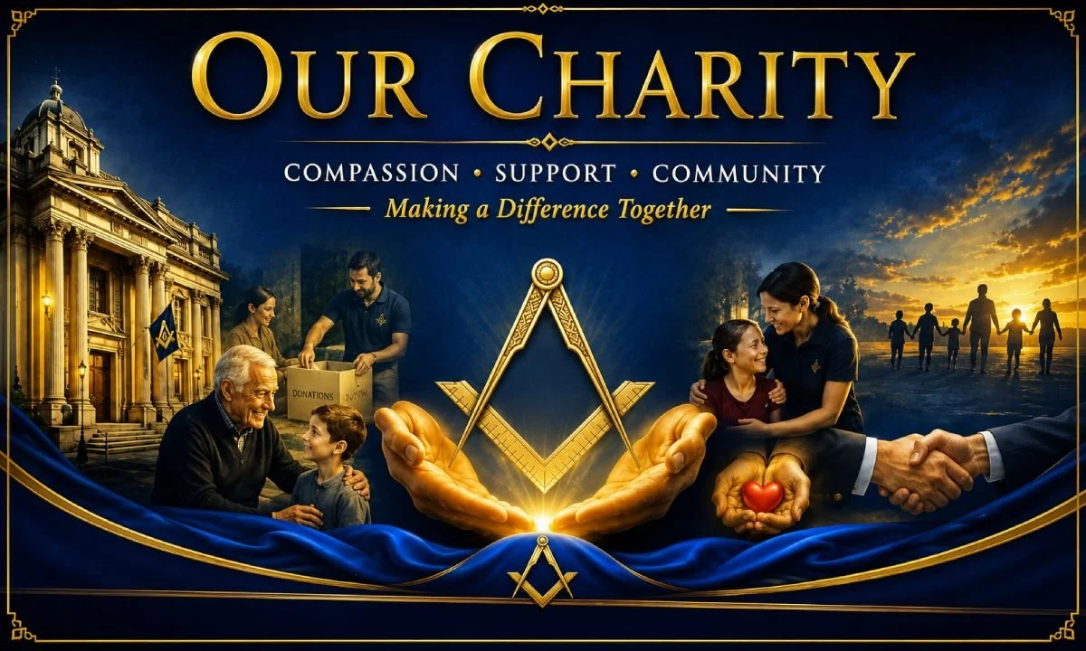 Our Charity Banner, showing Compassion, Support, Community
