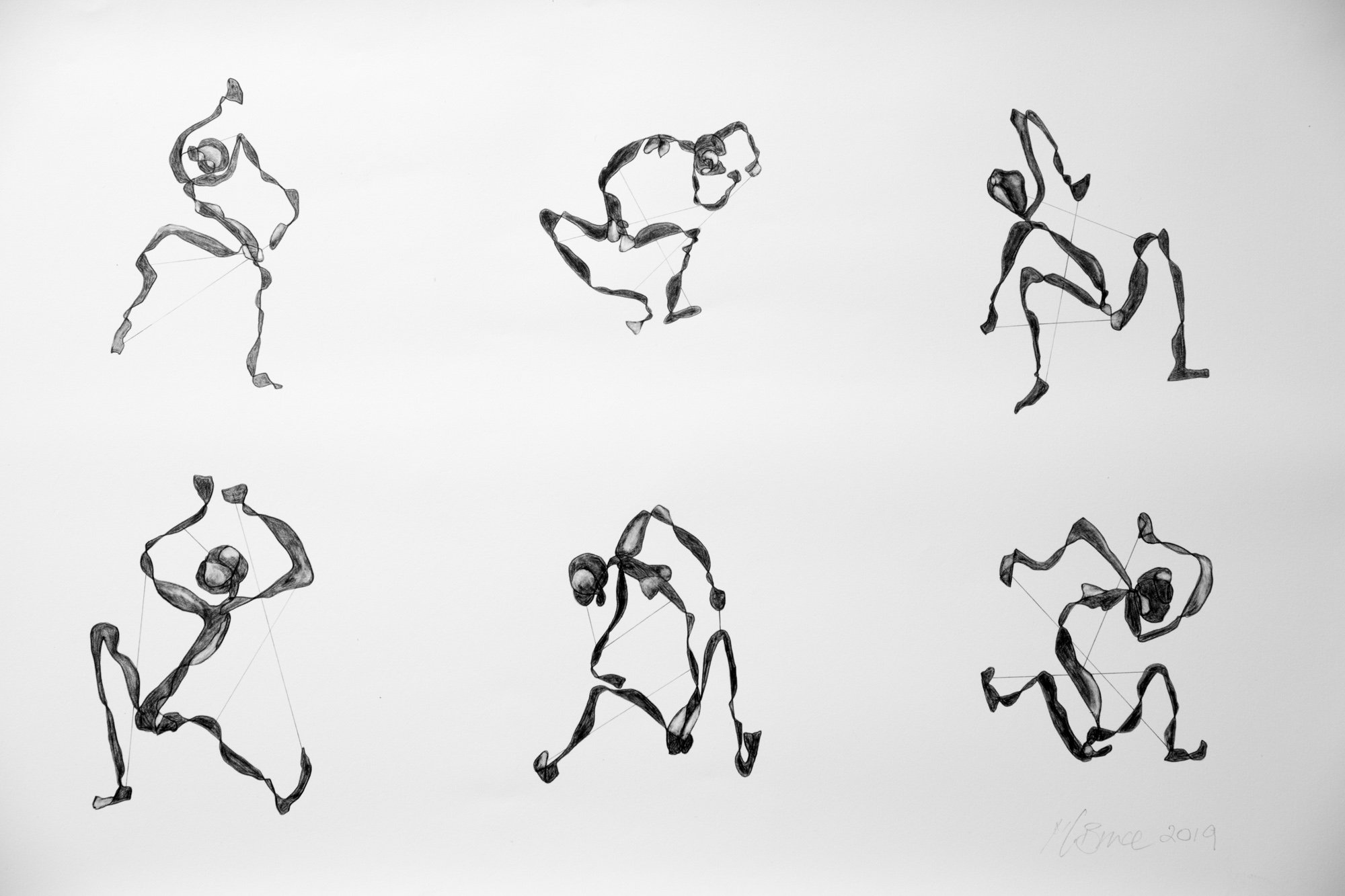 6 Figures H60cm W45cm 2020