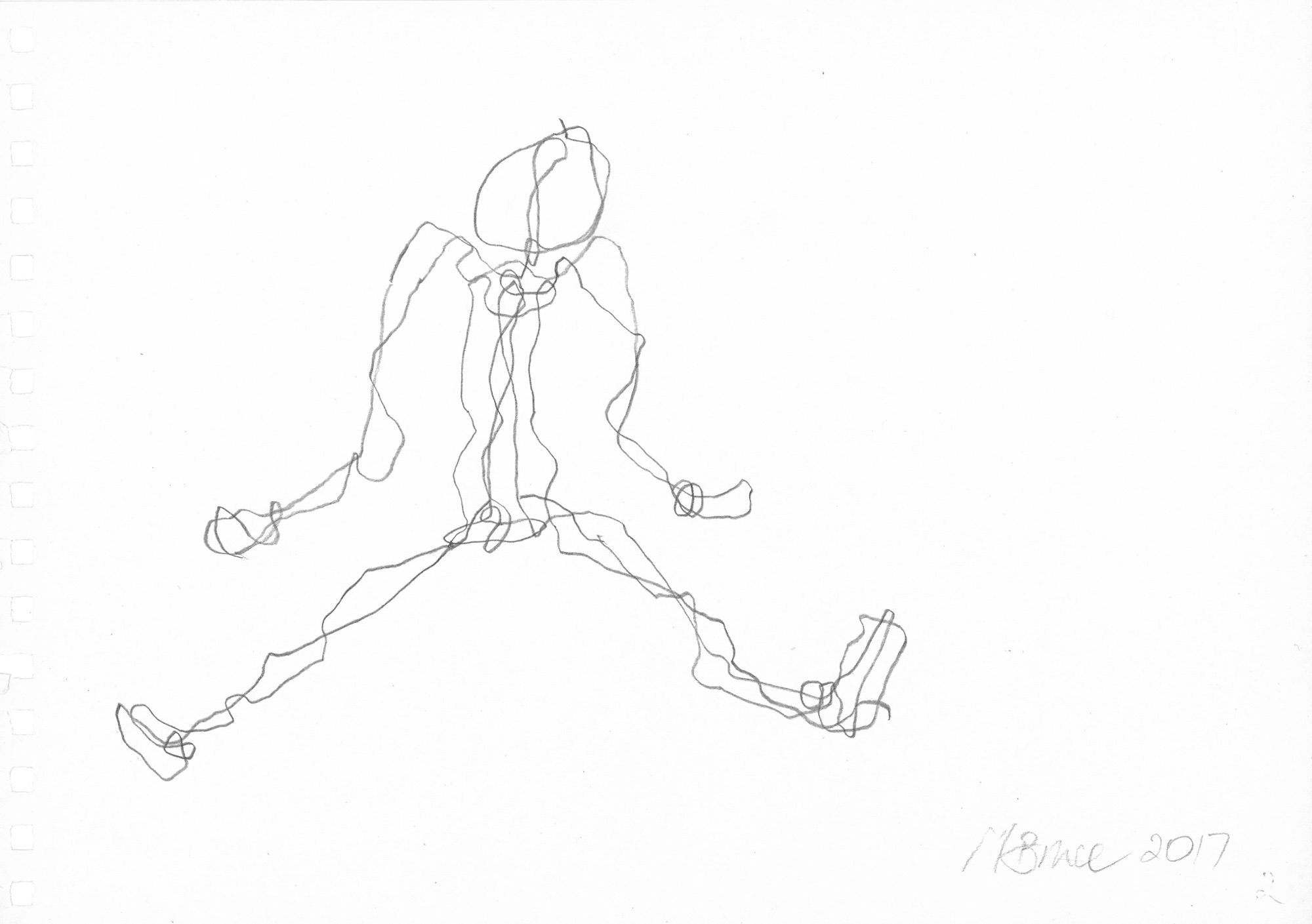  Continuous Line 4 , 2017, W29xH21cm