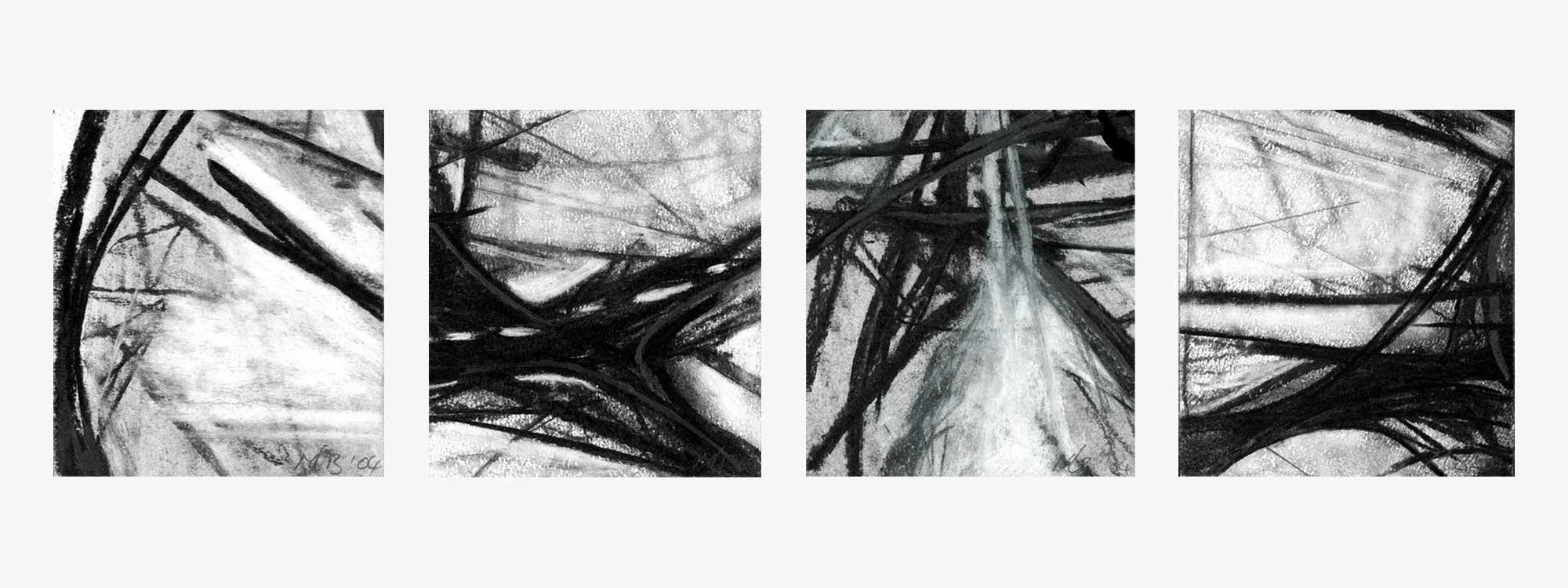  Blackout Zones Study 1-4 , 2004, 14x11cm  OPT