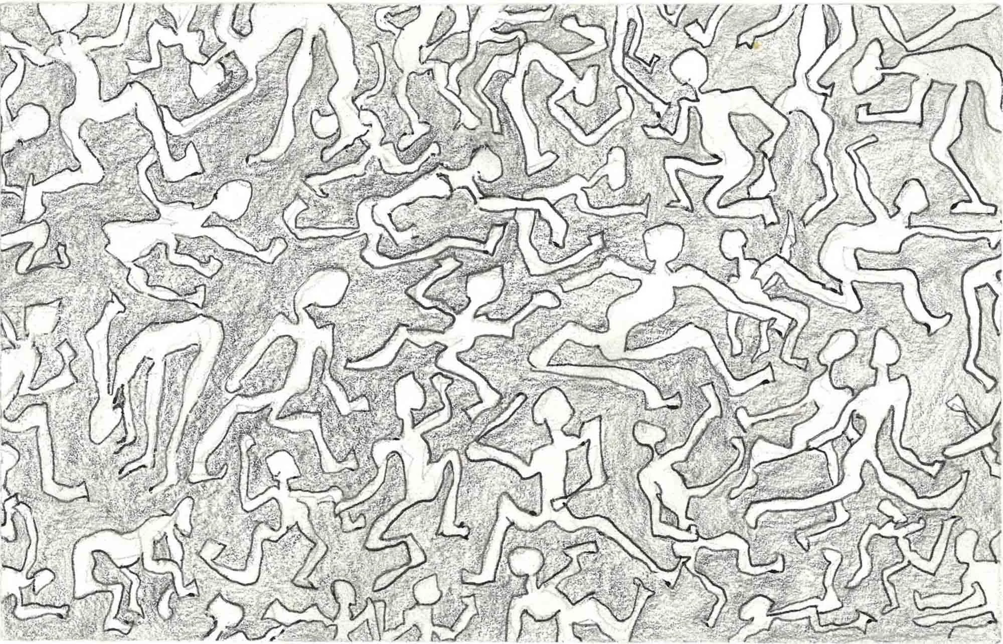  Scramble , 2022, 10x16cm