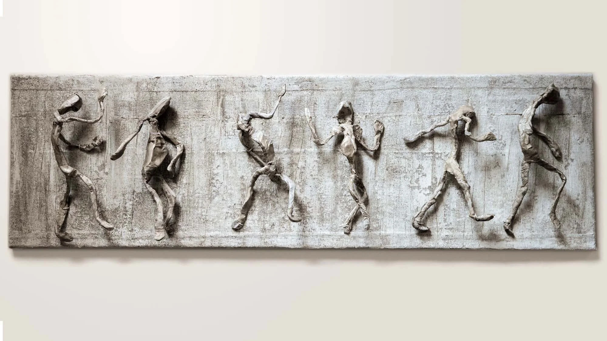 Exodus, assembled objects, 30x100x3cm, 2021