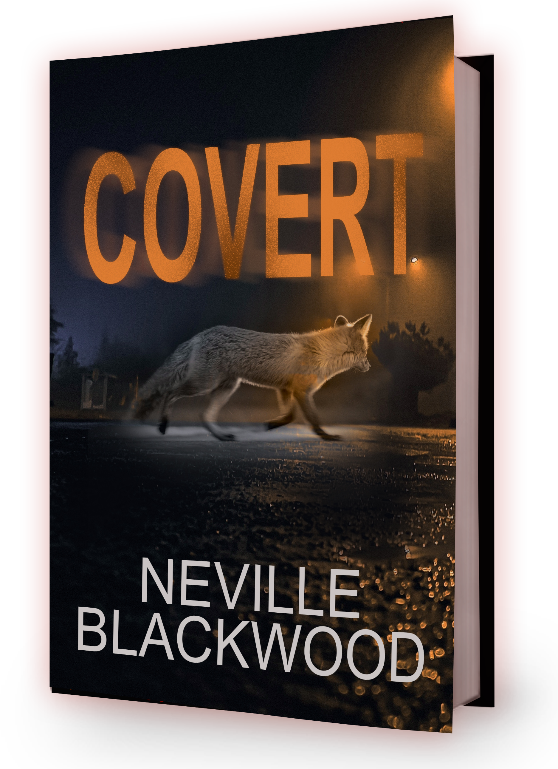 Cover of Covert by Neville Blackwood, a crime thriller set in 1990s London