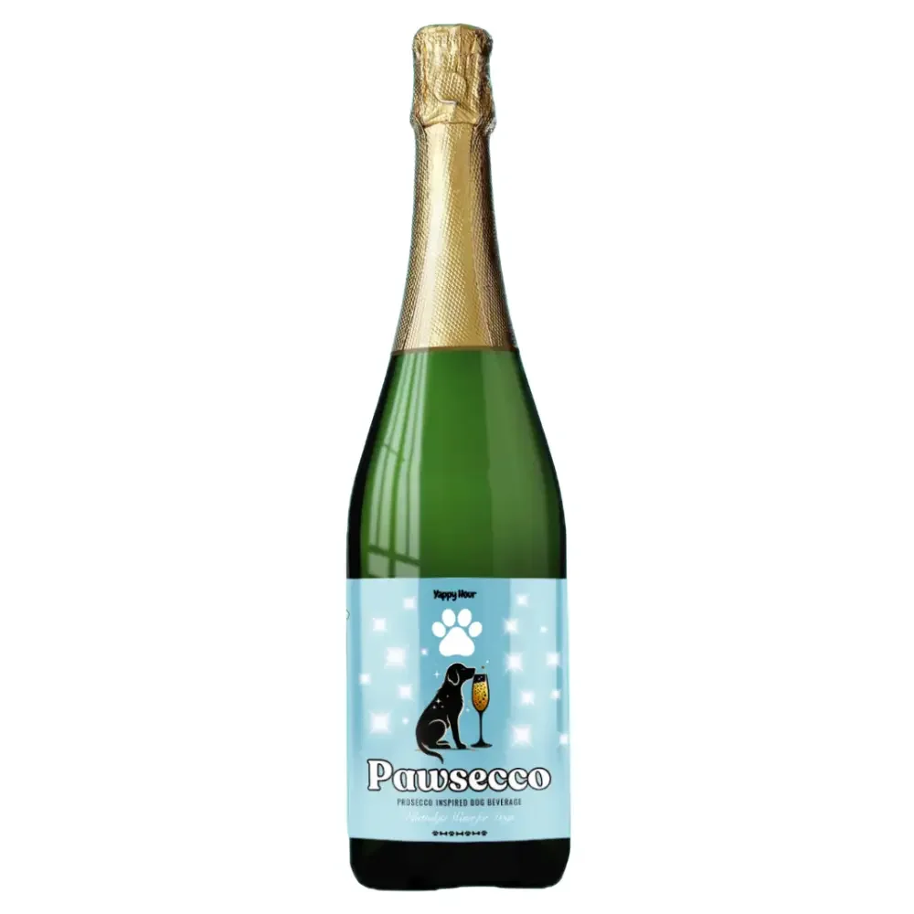 Pawsecco Dog Prosecco – the classy, non-alcoholic “Prosecco” made just for dogs!