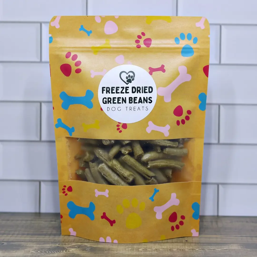 Freeze Dried Green Bean Dog Treats – Single Ingredient, Low-Calorie Snack