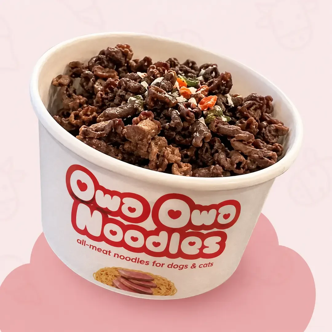 HEARTY ALL-MEAT NOODLES FOR DOGS & CATS Owa Owa Noodles
