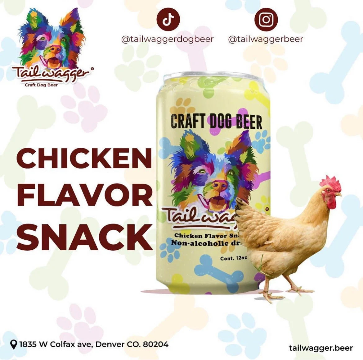 Tailwagger Chicken Porter – a delightful, non-alcoholic dog beer
