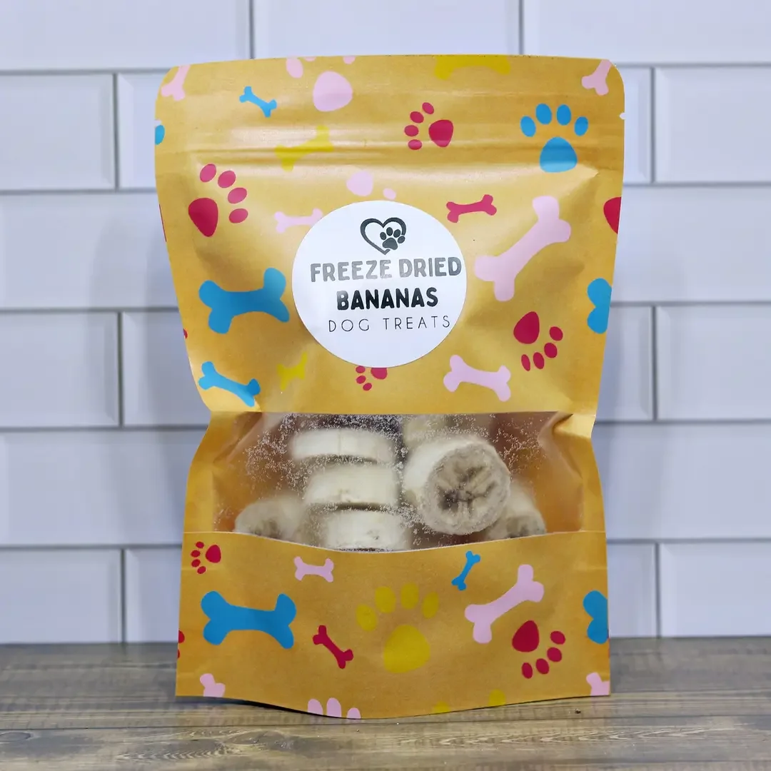 Freeze-Dried Banana Dog Treats Single Ingredient, All-Natural Healthy Snack