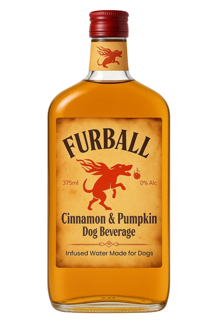 Furball Dog Whiskey Miniatures – the bold, non-alcoholic “Dog Whiskey”